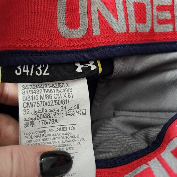 Under Armour Navy Men's Golf Pants Size 34x32 - Picture 6 of 7